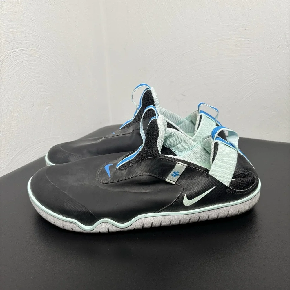 Nike Air Zoom Pulse Mens‎ Size 8.5 Black Blue Athletic Nursing Shoes Sneakers